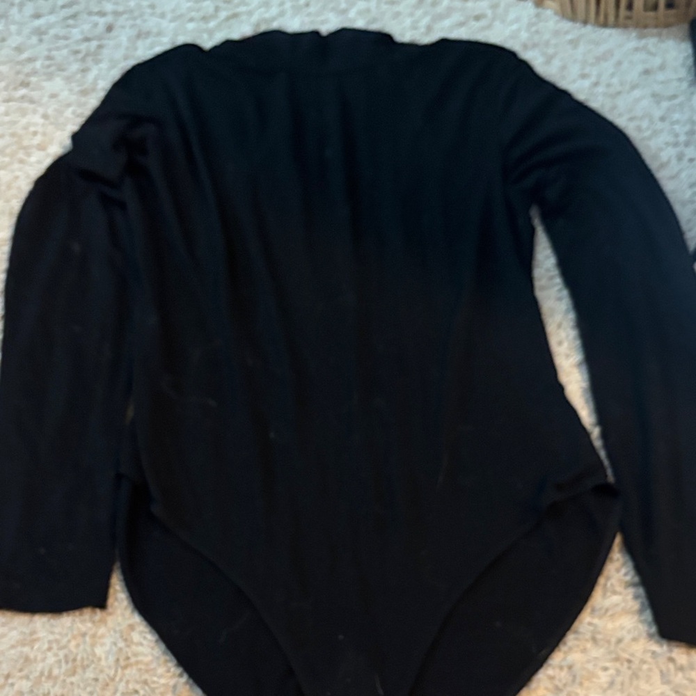 Black Long Sleeve Bodysuit